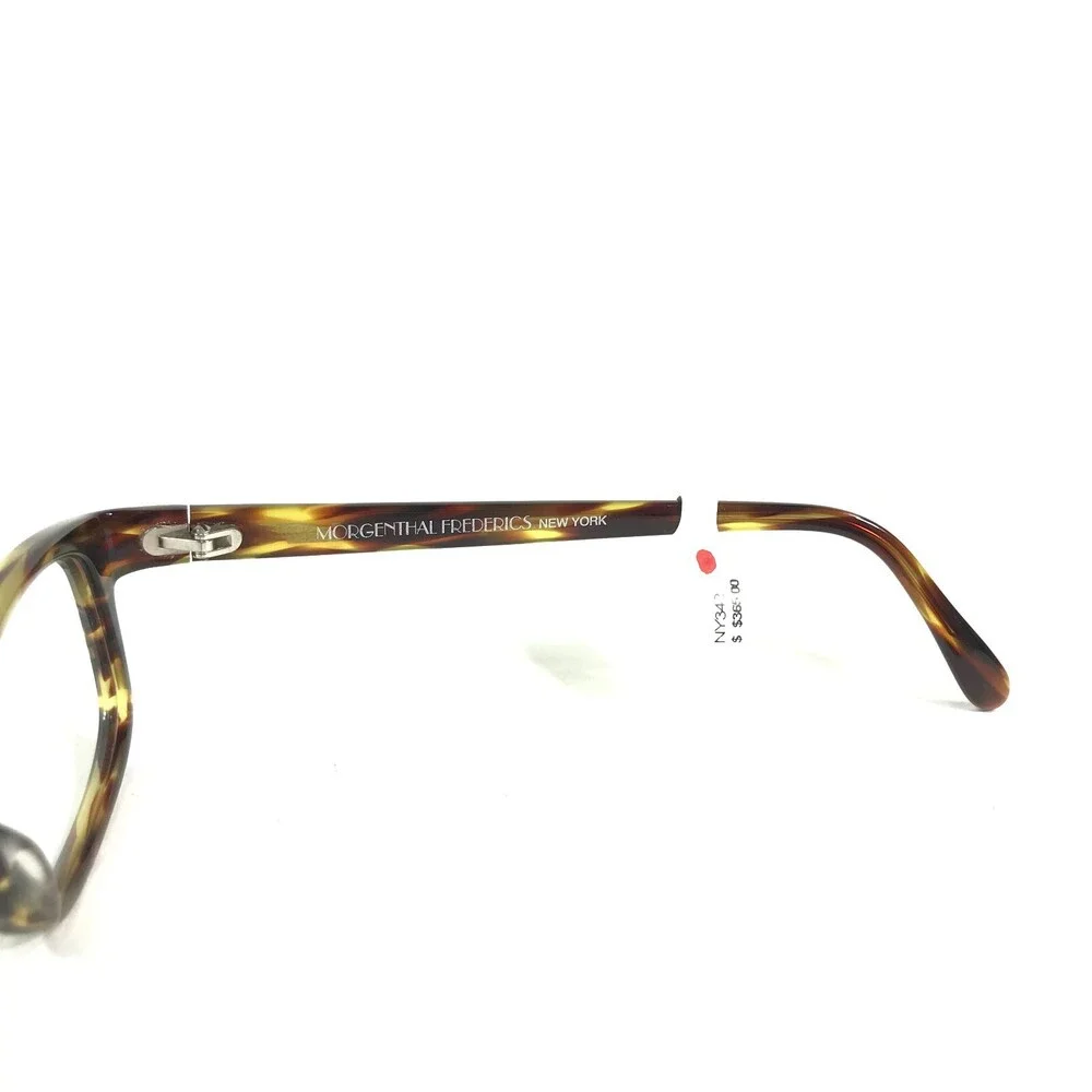 Morgenthal Frederics Eyeglasses Frames 139 342 Brown Horn Rectangular 52-18-139